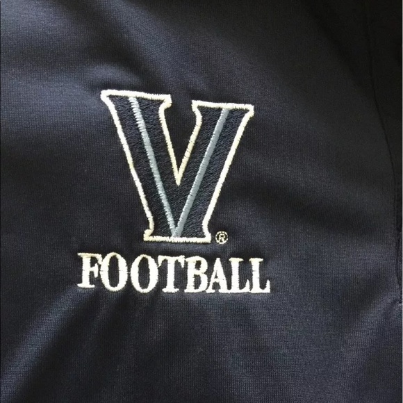 Nike Dri Fit Villanova Football Navy Blue Polo L - Picture 5 of 8